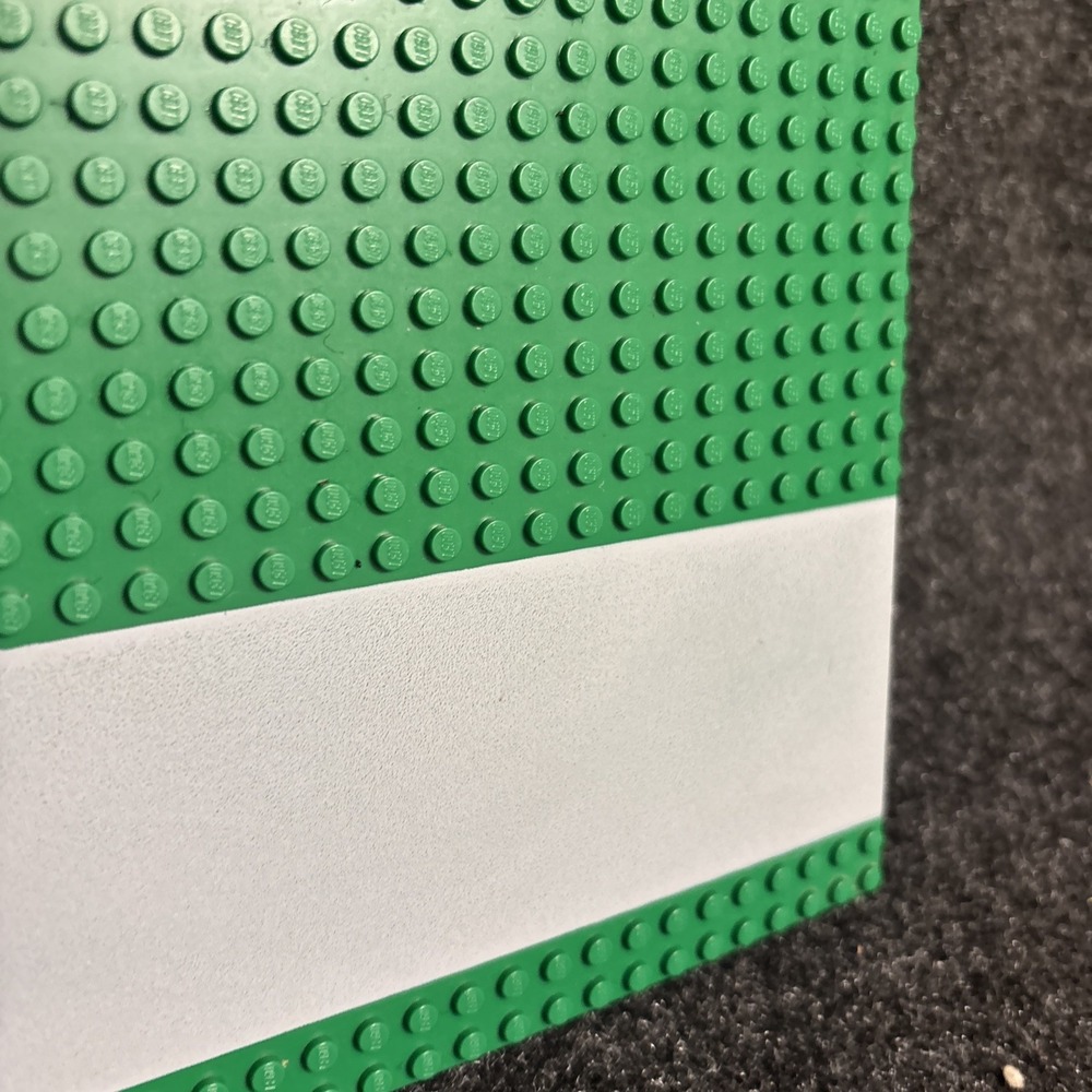 LEGO Green 32x32 Stud Baseplate with Light Gray Road Corner Pattern Used - Picture 3 of 4